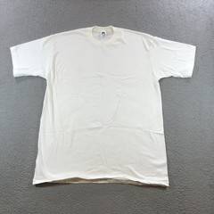 vtg stafford shirt mens XXL white black tee single stitch 4