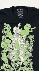 Rick and Morty UFO Space Ship Men’s 3XL T Shirt Adult Swim