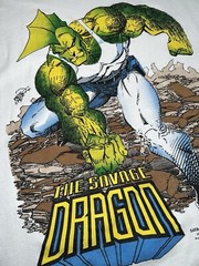 Vintage 1992 Savage Dragon T-Shirt XL Comic Images Erik Larsen 90s Vtg Rare !!