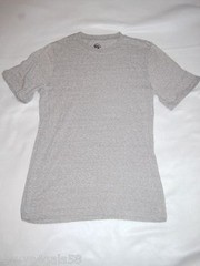 Mens S/S Tee Shirt HEATHER GRAY Crew Neck SUPER SOFT MATERIAL Size M 38-40