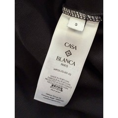 Casablanca 100% Organic Cotton Short Sleeve Black T-shirt Men Size S $275 SRP