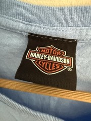 Harley Davidson Fairbanks Alaska Outpost Graphic Print T-Shirt In Blue Sz XL