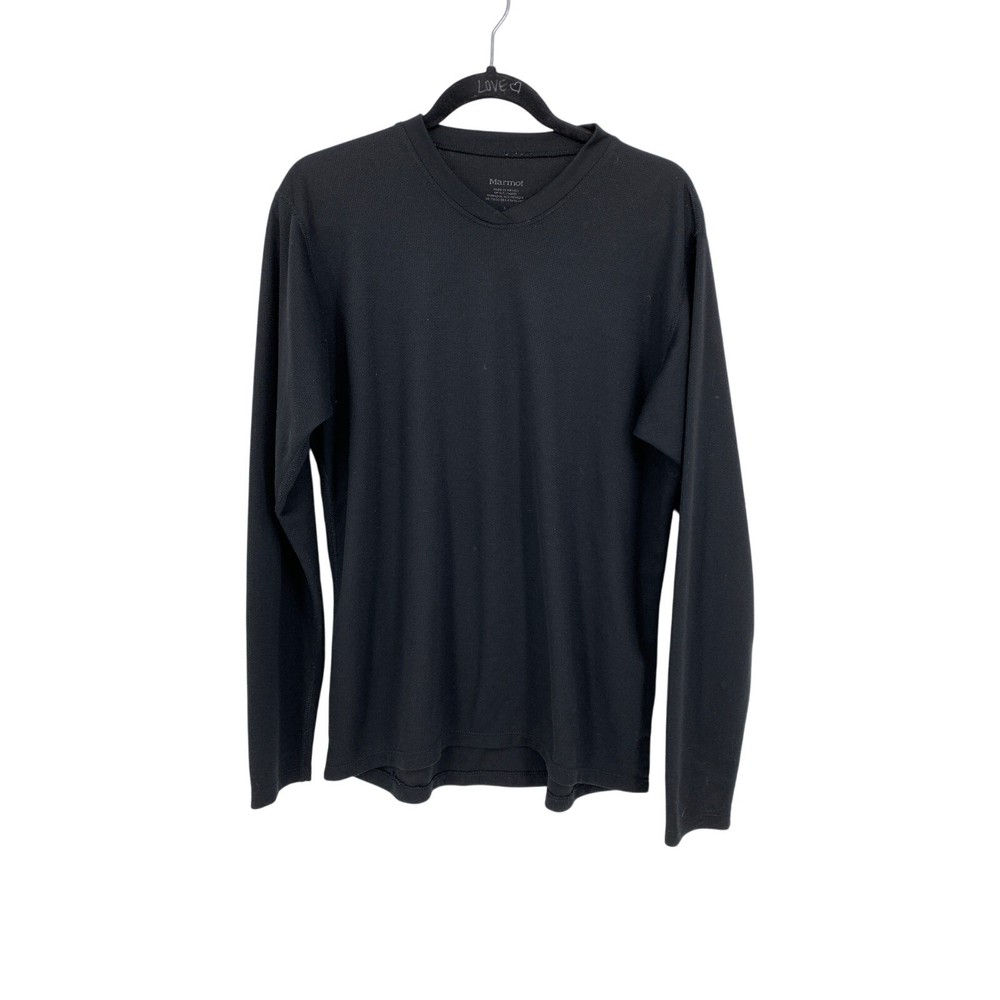 Marmot Base Layer Long Sleeve Top Mens Size Large Black