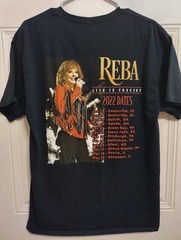 Reba McEntire 2022 Tour Shirt Large Live In Concert Country Music Black BG18
