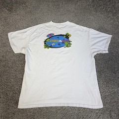 VTG Costa Rica Shirt Mens XL White Graphic Crew Neck Beefy-T Cotton Souvenir