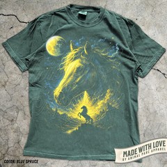 Horse Moonlight Western Cowboy Comfort Tee