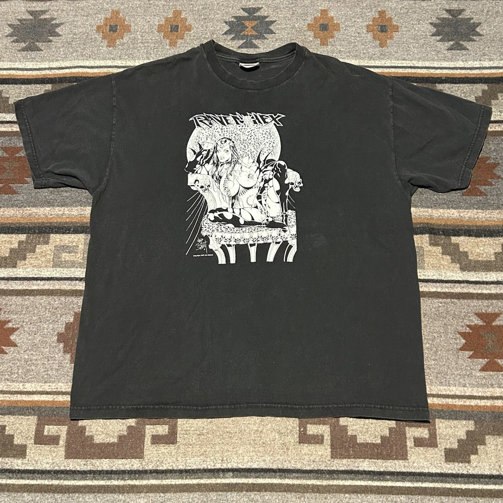 Vintage Raven Hex Tee Mens XL 2001 Jim Balent Anime Comic Graphic