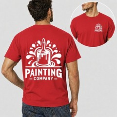 Men Personalised Work T Shirt Custom Trade Company Logo Painter Plumber Mechanic