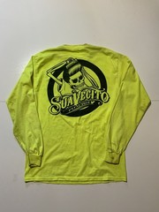 Lot Of 2 Suavecito Pomade Hair Styling Graphic L/S Orange Neon T-Shirts Sz. M