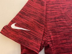 Nike NFL On Field Apparel Kansas City Chiefs Red Black heathered SS T shirt sz M