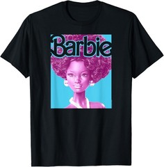 Barbie Afro Doll Classic Fit T-Shirt, Adult Round Neck, Short Sleeve