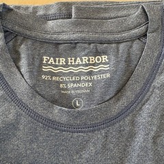 Fair Harbor Breezeknit Tee Shirt Heather Navy – Men’s Sz Large