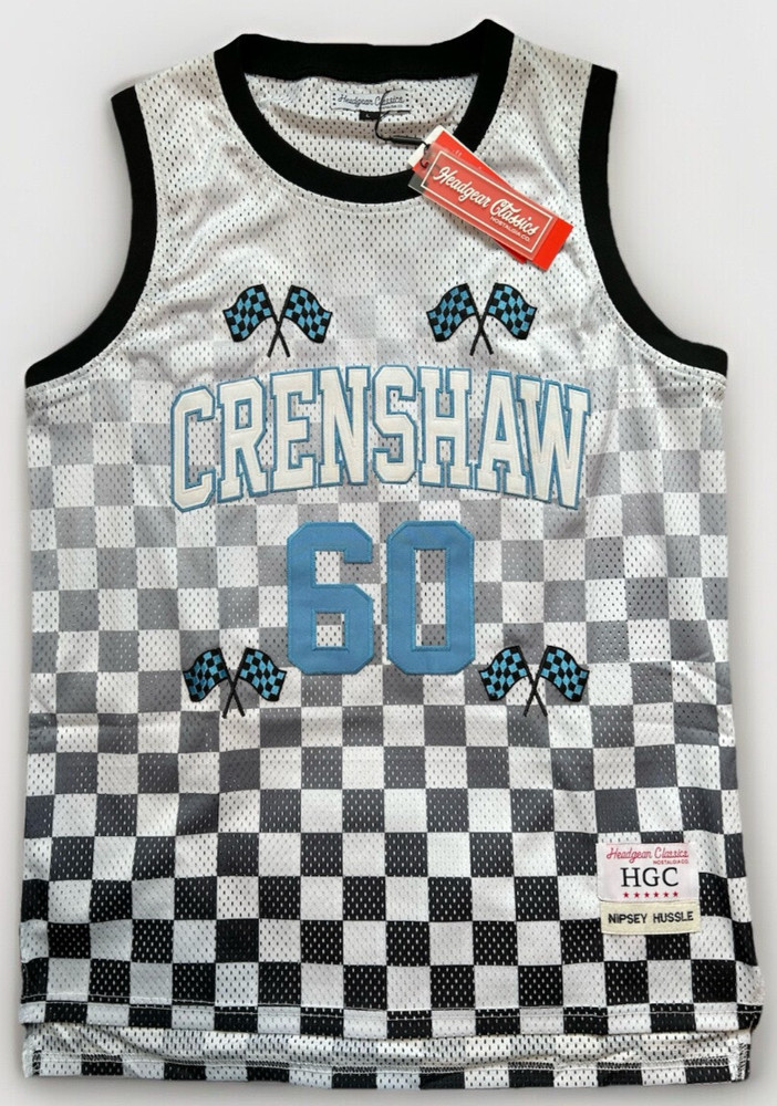 Nipsey Hussle Crenshaw Checkered Basketball Jersey | Men’s L | Headgear Classics