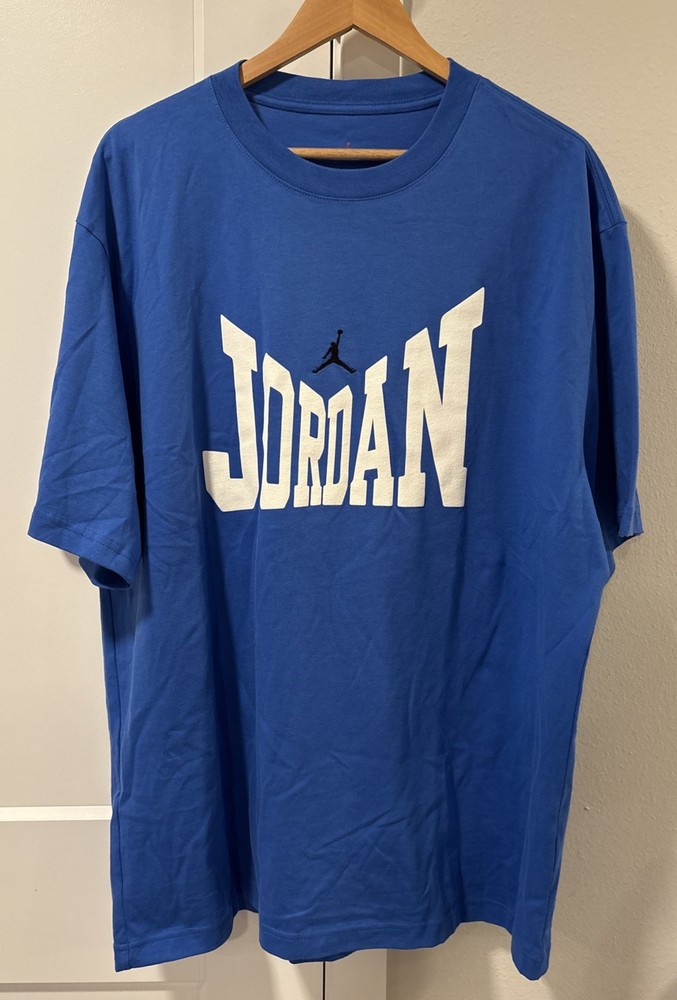 Nike Air Jordan Blue T-Shirt Jumpman Logo HV3894-459 Men’s XL NWT