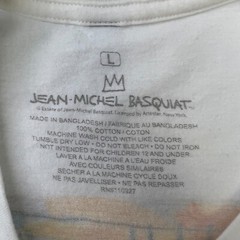 Jean Michel Basquiat Shirt Men Large Art Fishing Robot Retro Work Party Core Go