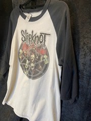 Vintage Rare Slipknot Large Metal Band Iowa Shirt USA 🇺🇸3/4 Sleeve Very Worn