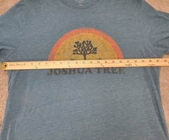 Lucky Brand Los Angeles Large T-Shirt Blue Joshua Tree Cotton Polyester Rayon