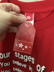 Unisex Santa Four Stages Of Life TShirt Size Adult L NWT! 2003 Target