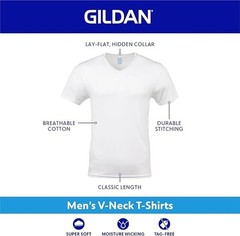 Gildan Men’s V-Neck T-Shirts, Multipack, Style G1103