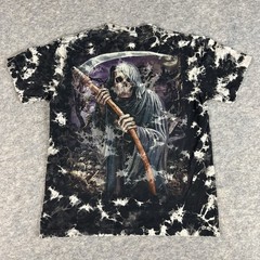Vintage 90’s The Roxx Grim Reaper Scythe Tie Dye T-Shirt Single Stitch Large