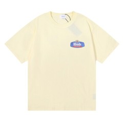 RHUDE NEW Men Women High Quality Loose Leisure Cotton Short Sleeve T-Shirt M-2XL