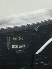 F1178 NAVY YARD Mens Casual Short Sleeve Shirt Black Marl Mens Size XL