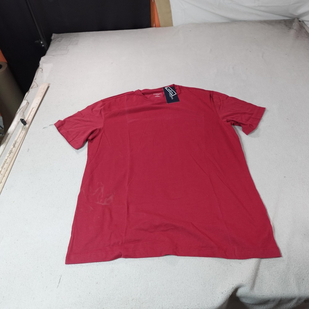 Sonoma Life Style Shirt Mens Large Red Weekend Tee Short Sleeve Casual Hike New