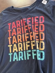 Tariffied Anti-Trump T-Shirt Multi-Color Lizzo Women’s 2X Scoop Neck Tee Black