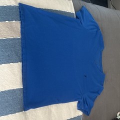 Nautica Men’s Blue V-Neck Short Sleeve Cotton Knit Logo Slim Fit T-Shirt XL