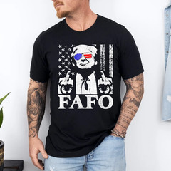 Funny Fafo Trump Fafo American USA T-Shirt 2