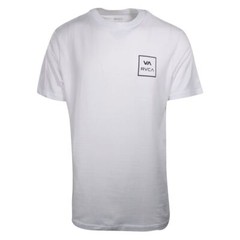 RVCA Men’s White VA Box Regular Fit S/S T-Shirt (S02)