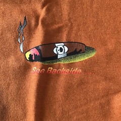 NICE ASH Savannah Cigars Mens T-Shirt Small Orange Tobacco Smoking