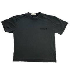Fear of God Essentials Shirt Stretch Limo Black Mens Size 2XL Spell Out
