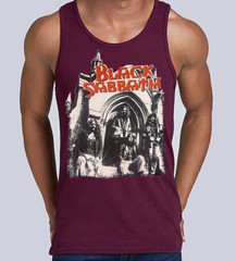 Black Sabbath Vintage Rock Band Black Tank Top (Various Colors)