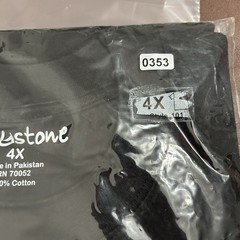 Greystone T-Shirt Mens Size 4xl Black Big and Tall T Shirt NEW