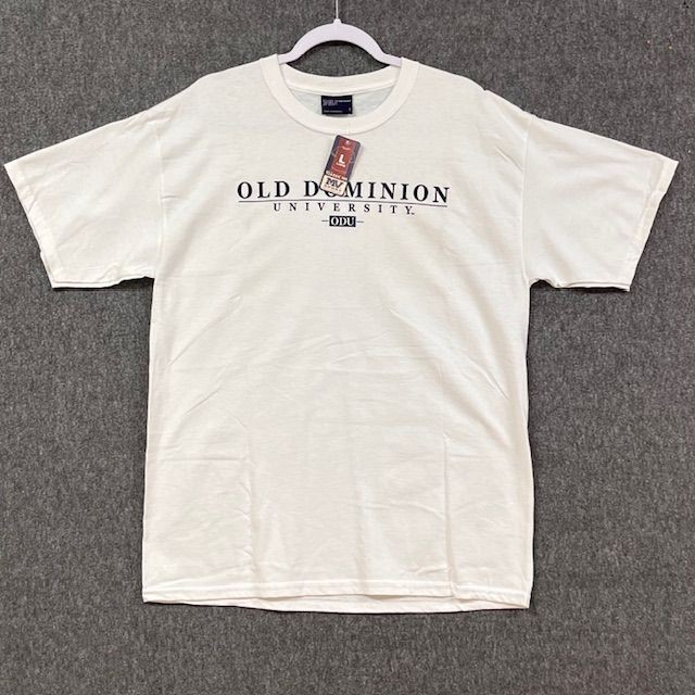 MV Sport T-Shirt Mens L Old Dominion University ODU White Collegiate Tee Classic
