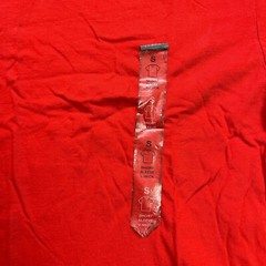 Alfani Basic Tee T-Shirt Mens Small Red Solid V-Neck Short Sleeve Cotton NWT New