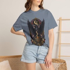 Gothic Espresso Raven T-Shirt Graphic