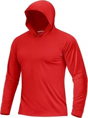 Men’s UPF 50+ Sun Protection Hoodie Lightweight Long Sleeve Fishing Hiking Shirt