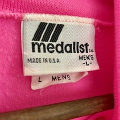 Vintage 80s Medalist Size Large Turtleneck – Hot Pink Color Changing Heat Purple