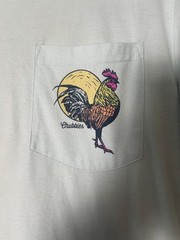 Men’s Chubbies Pocket T Shirt, Small, Rooster theme, Weekend has Arrived