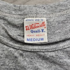 Whitesville Quali-T Heavyweight Gray Cotton Short Sleeve T Shirt Medium Japan