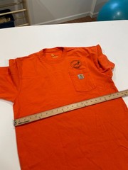 City of Boulder Colorado Public Works Carhartt Tee Men Med Orange K87 Pocket
