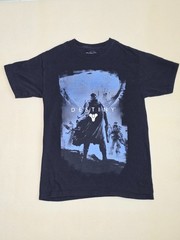 Bungie Black Destiny Early Print Graphic Video Game Promo T Shirt Size S Unisex
