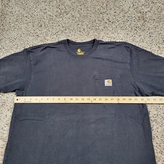 Carhartt Shirt Mens Large Black Short Sleeve Tee Work Wear Outdoors Adult A9*