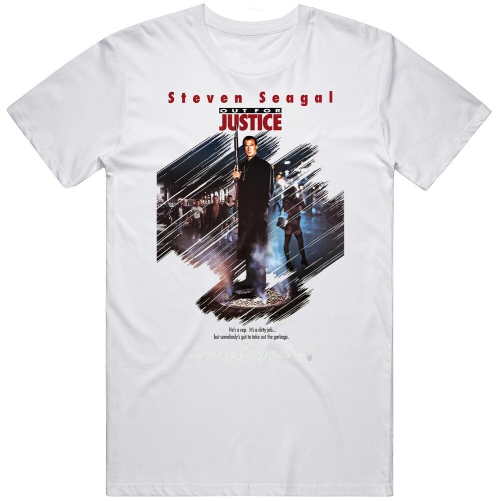 Retro Cult Classic Action Movie Poster Out For Justice Fan V2 T Shirt