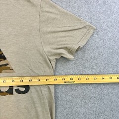 Adidas Go To Tee Mens Small Beige Short Sleeve Graphic Pullover Casual Adult