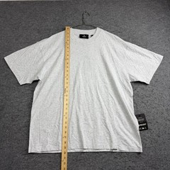 Represent Shirt Mens Large Ice Grey Marl Initial Oversized Jersey Tee Cotton