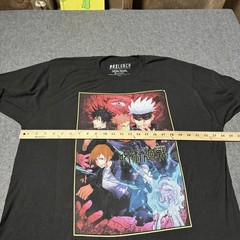 BoxLunch Jujutsu Kaisen Art Cover T Shirt Men’s L Black Anime Crunchyroll
