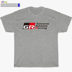 New Toyota Gazoo Racing Logo Black/White/Grey/Navy T-Shirt Size S-5XL